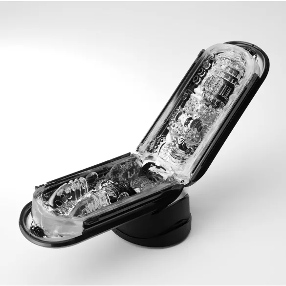 TENGA Flip Zero - vīriešu vibrējošs masturbators melns