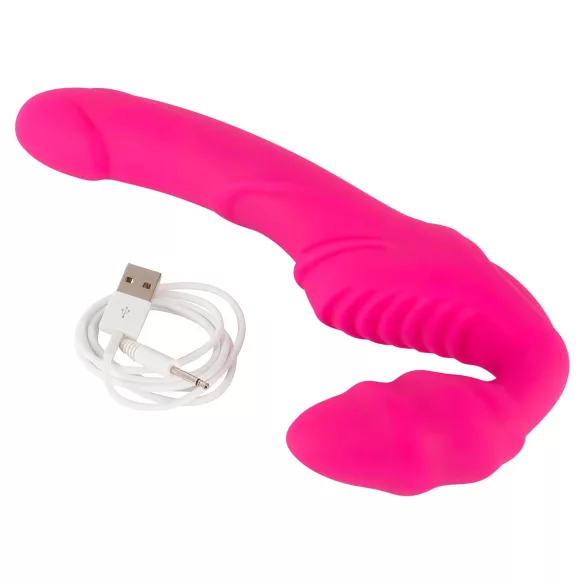 You2Toys - Double2Teaser - uzliekams vibrators bez stiprināšanas siksnas (rozā)