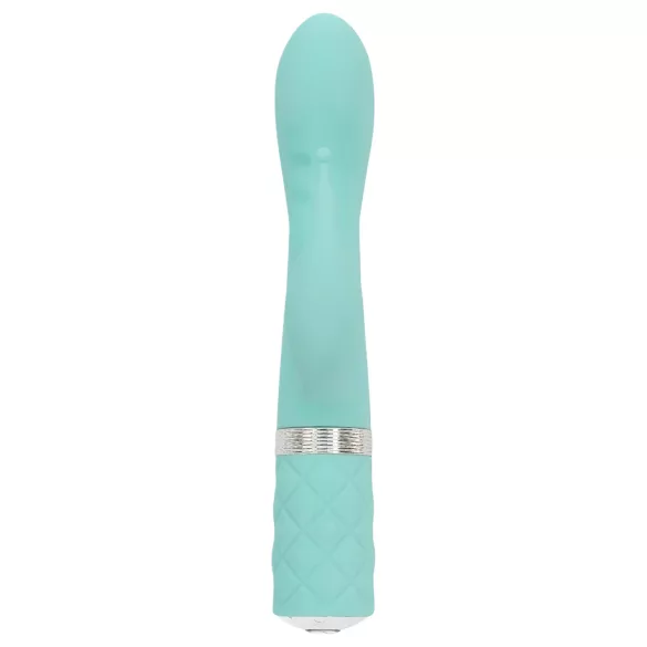 Pillow Talk Kinky - akumulatora, ar 2 motoriem aprīkots G-punkta vibrators (tirkīza)