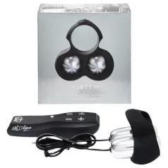 HOT Octopuss JETT - vīriešu vibrators ar 2 motoriem melns