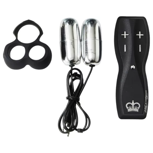 HOT Octopuss JETT - vīriešu vibrators ar 2 motoriem melns