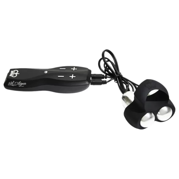 HOT Octopuss JETT - vīriešu vibrators ar 2 motoriem melns