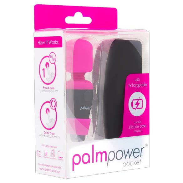 PalmPower mini masieris (rozā-melns)