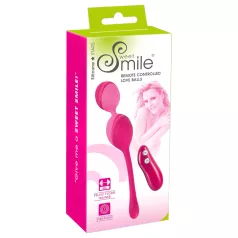 SMILE vibrējošā ola ar tālvadību 82g rozā