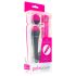 PalmPower Masāža - vibrators ar powerbanku (rozā-pelēks)