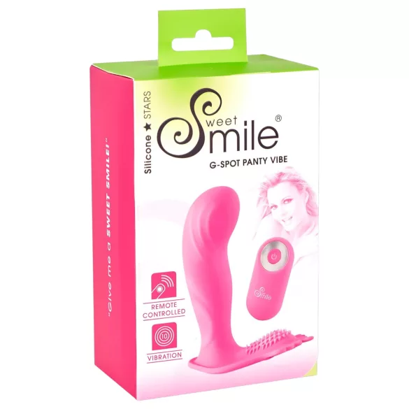 SMILE G‑Spot Biksītes - valkājams akumulatora, radiosignāla vibrators (rozā)