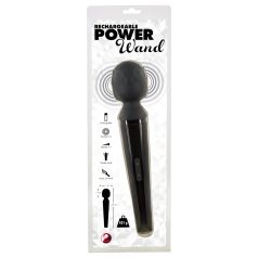   You2Toys Power Wand - akumulatora masāžas vibratoru (melns)