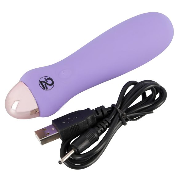 Cuties Mini stienīša vibrators ar akumulatoru, silikons, violets