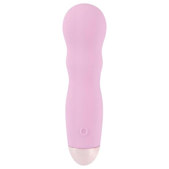 Cuties Mini Rose - vibrators sievietēm uzlādējams viļņveida rozā