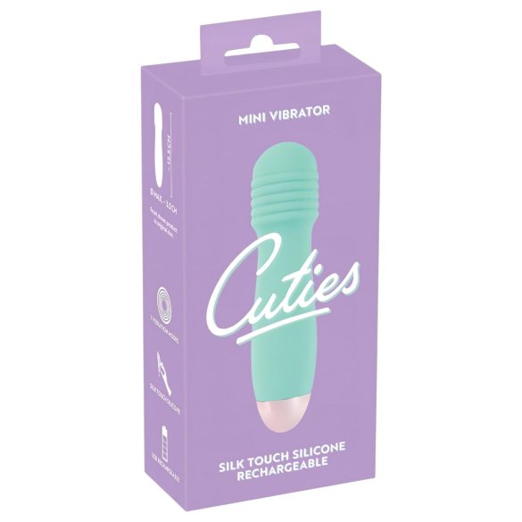 Cuties Mini Wand - akumulatora mini masāžas vibrators (zaļš)