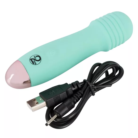 Cuties mini masāžas vibrators, uzlādējams, zaļš