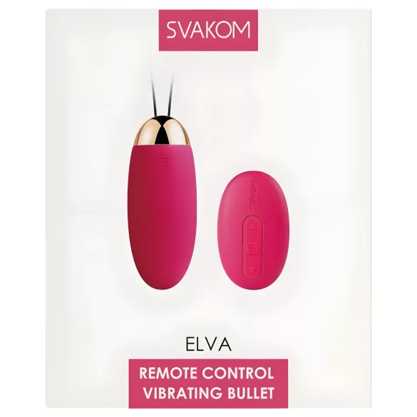 Svakom Elva - tālvadības vibrējoša olveida rotaļlieta uzlādējama sarkana