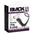 Black Velvets - anālais vibrators ar erekcijas gredzenu melns
