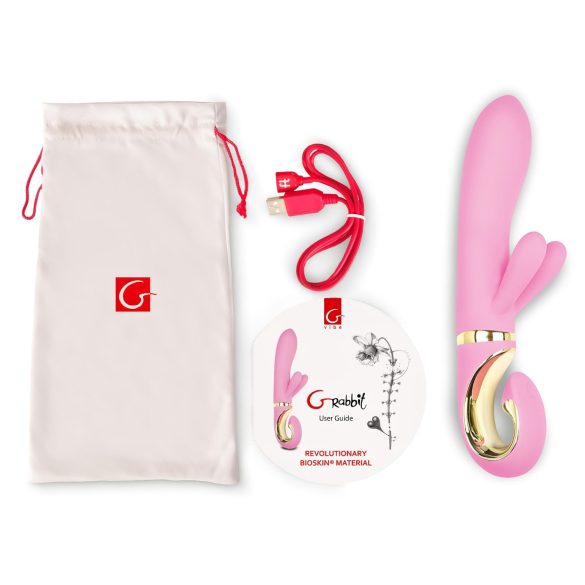 G-Vibe GRabbit - G-punkta trīsmotors vibrators (rozā)