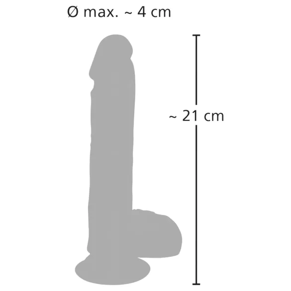 Medical Thrusting - vibrators ar piesūcekni, stumšanas-rotācijas funkciju (dabīgā krāsā)