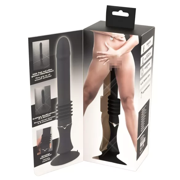 You2Toys lökšanas vibrators ar piesūcekni melns