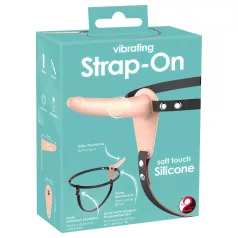   You2Toys - Strap-On - uzlādējams, uzkabināms vibrators (ķermeņa krāsas)