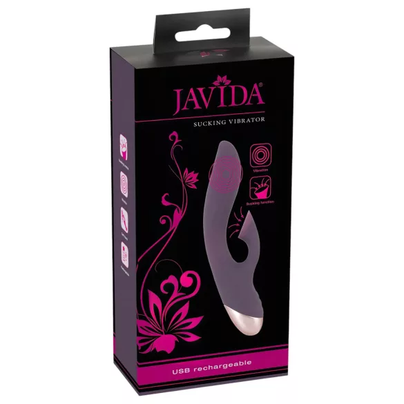 Javida - vibrators ar klitora sūcēju ūdensizturīgs violets