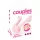 Couples Choice - 2 motoru pāru vibrators (rozā)