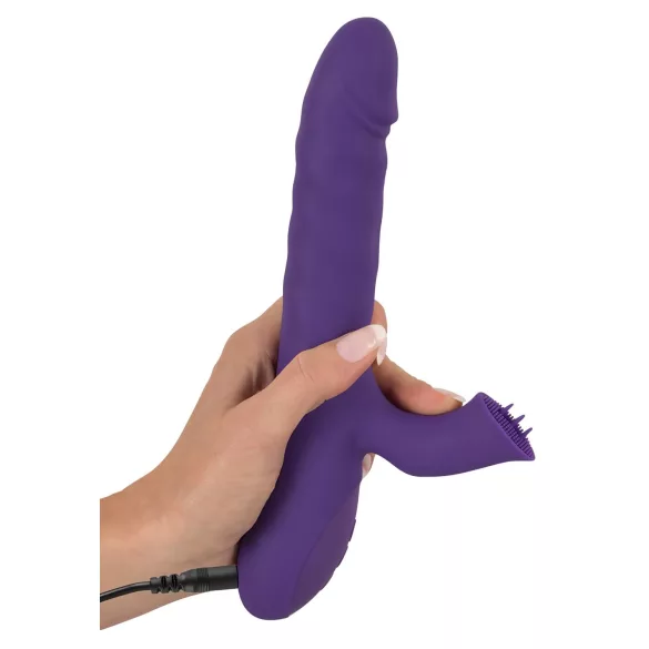 Smile Pearl - vibrators ar pērlītēm, violets
