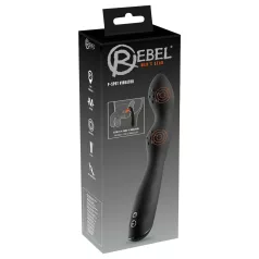 Rebel prostatas vibrators vīriešiem ar 2 motoriem melns