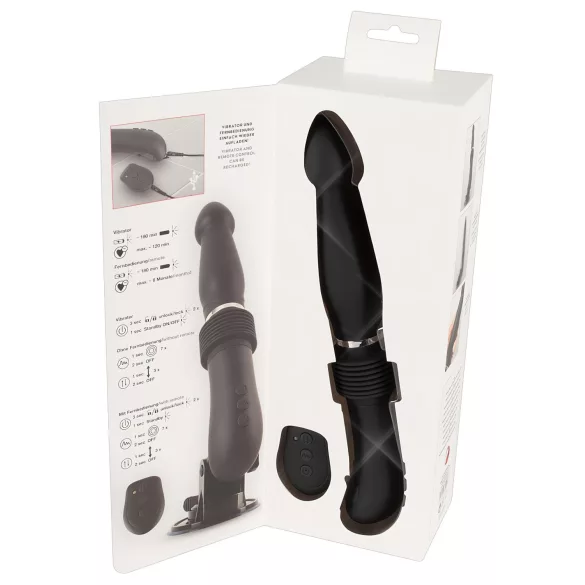 You2Toys - automātiska stūmējmašīna ar vibrāciju, uzlādējama, melna