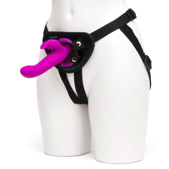 Happyrabbit strap-on vibrators ar trušu ausīm, violets