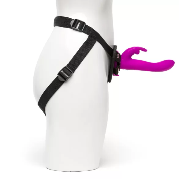 Happyrabbit strap-on vibrators ar trušu ausīm, violets