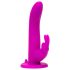 Happyrabbit strap-on vibrators ar trušu ausīm, violets