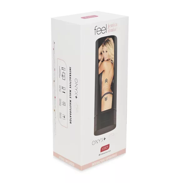 Kiiroo Onyx+ Jessica Drake - interaktīvais masturbators melns