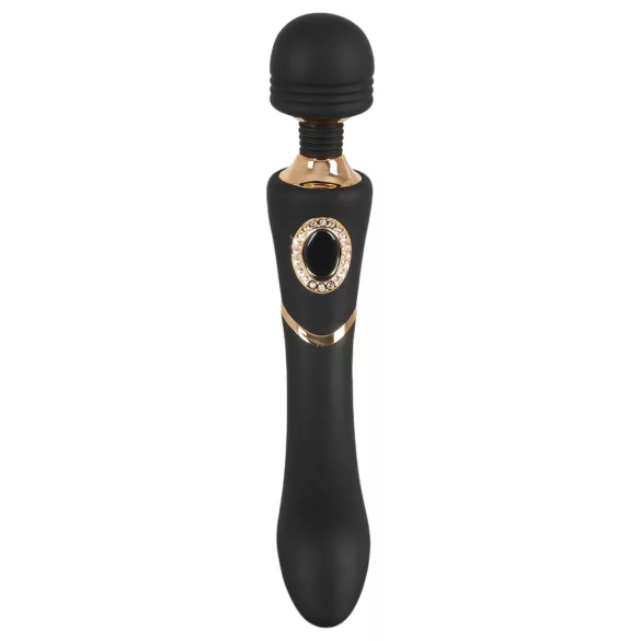 Cleopatra Wand - vibrējošs masāžas vibrators ūdensizturīgs uzlādējams melns