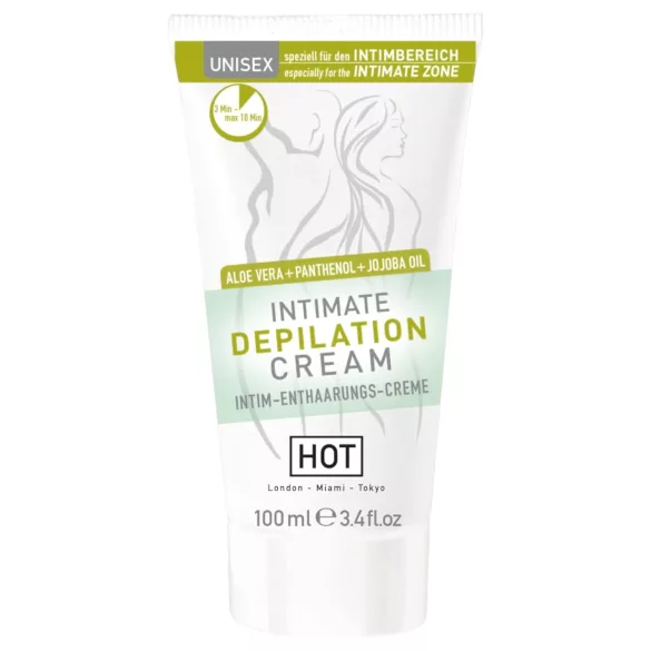 HOT Intimate - intīmās zonas depilācijas krēms ar lāpstiņu 100ml