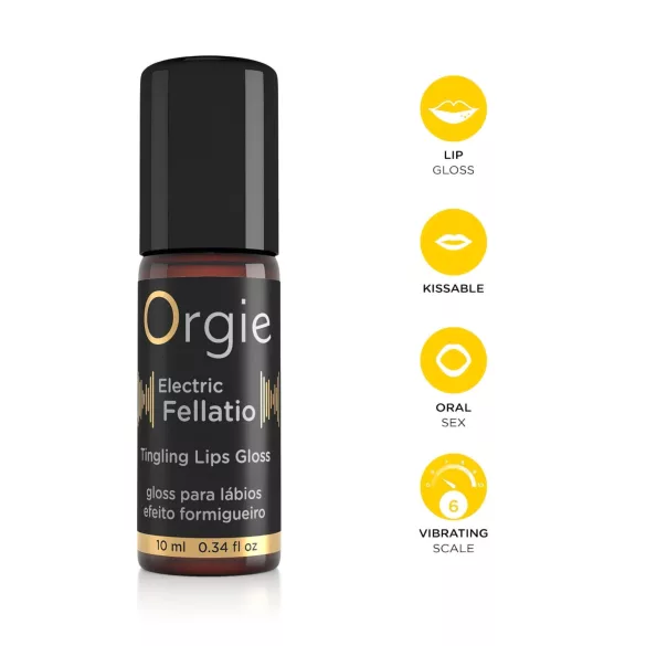 Orgie Electric Fellation - kņudinoša lūpu spīdums (10 ml)