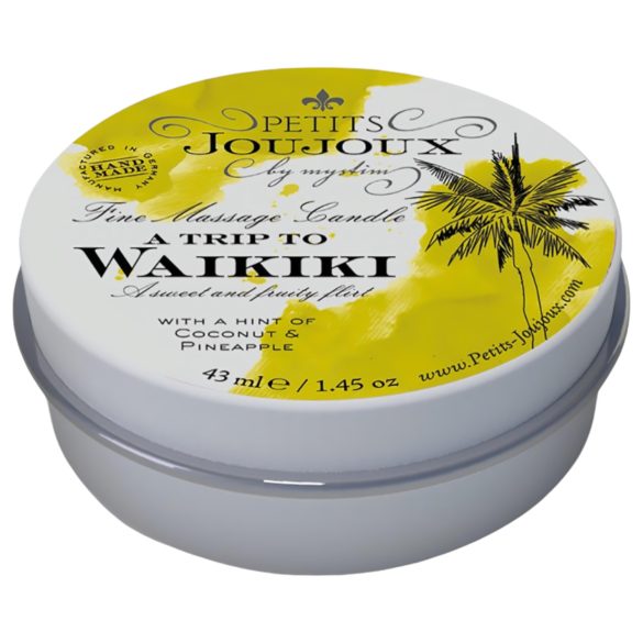 Petits Joujoux Waikiki - masāžas svece kokosrieksts ananāss 43ml