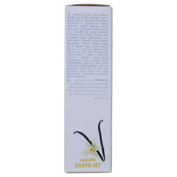 HOT - orālais lubrikanta gels “Blowjob Gel” ar vaniļas garšu (50 ml)