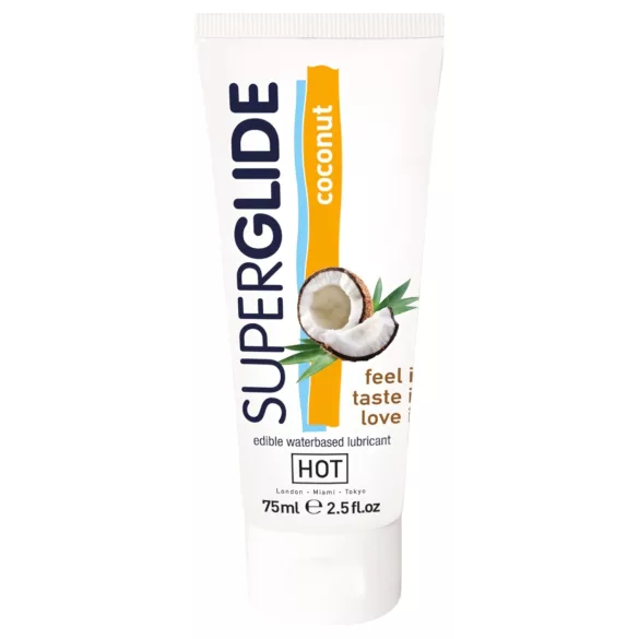 HOT Superglide ēdams lubrikants ar kokosriekstu garšu 75ml