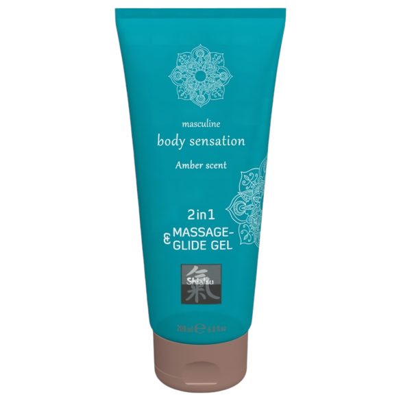 Shiatsu masāžas lubrikants 2in1 ar ambra aromātu 200ml