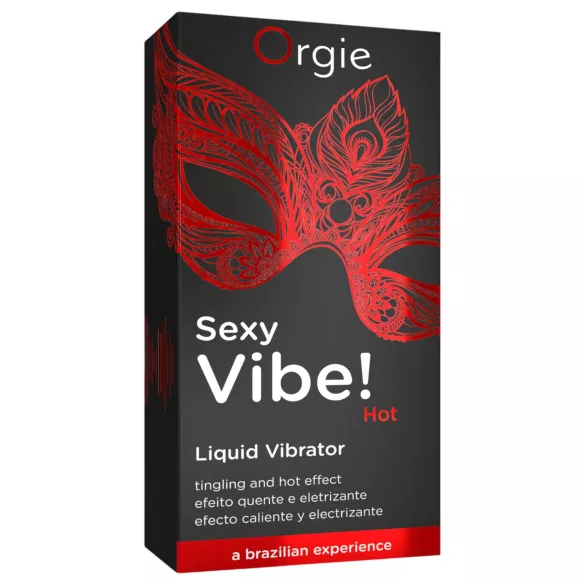 Orgie šķidrais vibrators ar zemeņu garšu un sildošu efektu 15ml