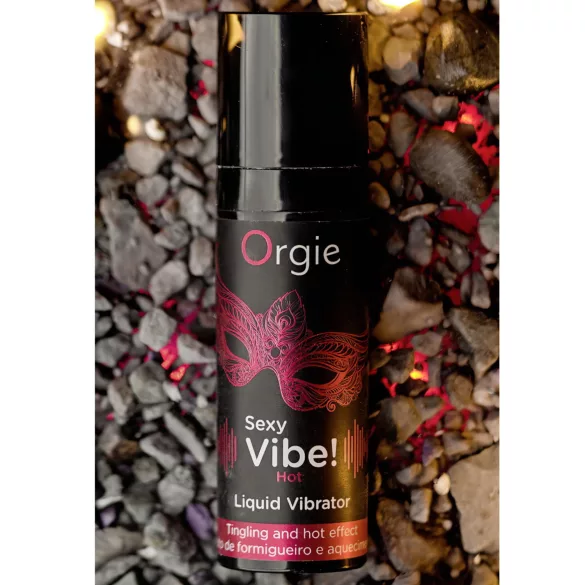 Orgie šķidrais vibrators ar zemeņu garšu un sildošu efektu 15ml