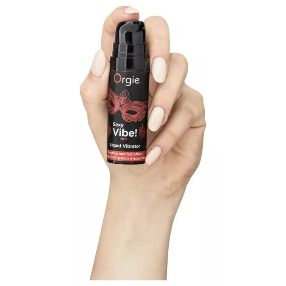 Orgie šķidrais vibrators ar zemeņu garšu un sildošu efektu 15ml