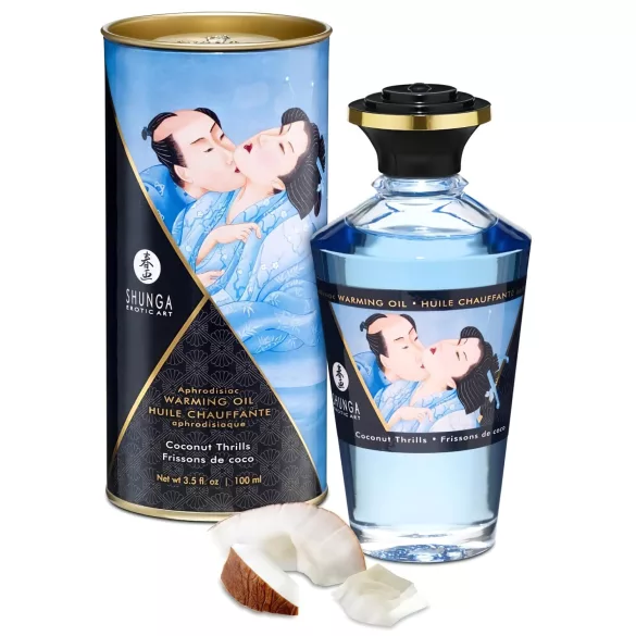 Shunga - masāžas eļļa sildoša ar kokosriekstu 100ml