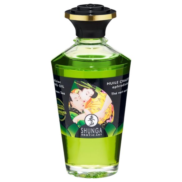 Shunga - sildoša masāžas eļļa - zaļā tēja (100 ml)