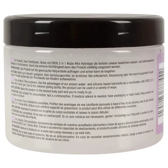 EROS lubrikants un fisting gels 2in1, hibrīds, 500ml