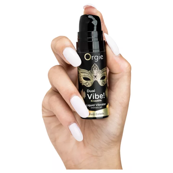 Orgie Dual Vibe! - šķidrais vibrators - Pinã Colada (15 ml)