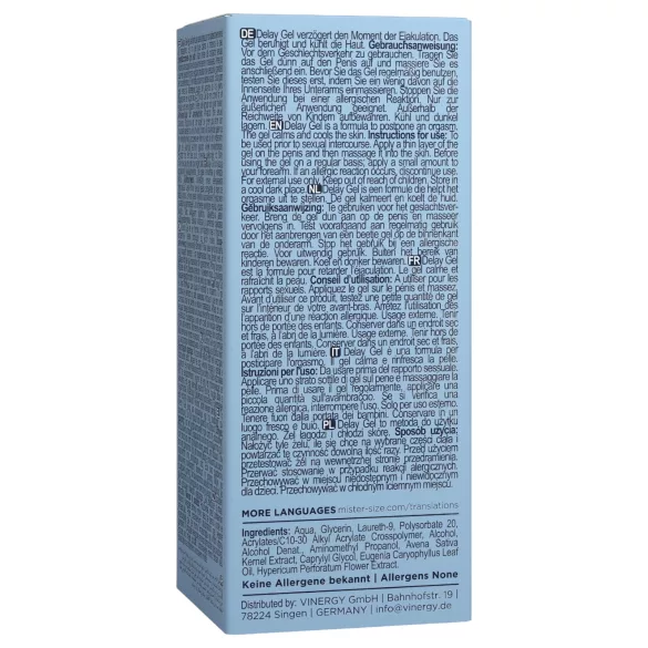 Mister Size - aizkavētas ejakulācijas gels 50ml
