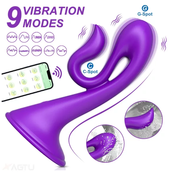 AlvUp - G‑punkta vibrators (violets)