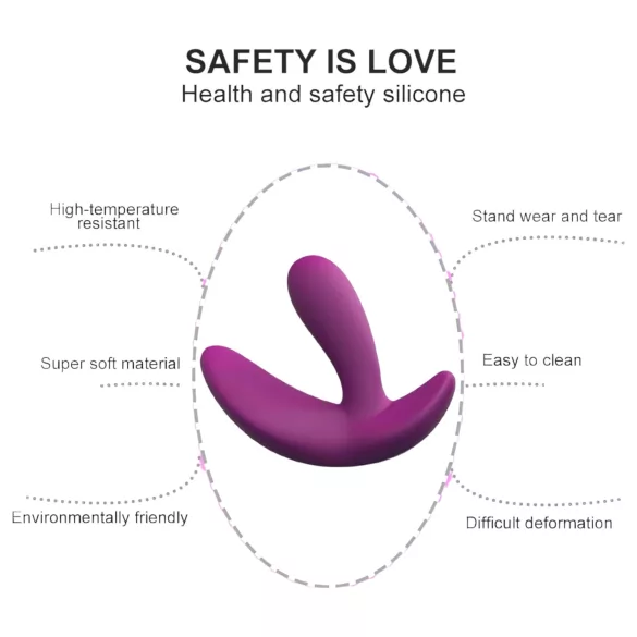 Cotoxo prostatas vibrators ar tālvadību, violets