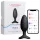 Lovense Hush 2 S - lietotnes vadāms anālais vibrators (38 mm, melns)