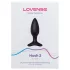 Lovense Hush 2 S - lietotnes vadāms anālais vibrators (38 mm, melns)