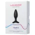 Lovense Hush 2 S - lietotnes vadāms anālais vibrators (38 mm, melns)